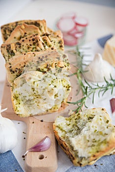 Home made pull apart bread