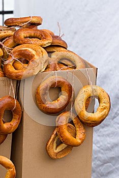 Home-made ring-shaped rolls for sale