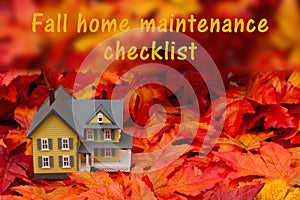 Home maintenance checklist for the fall season