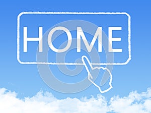 Home message cloud shape