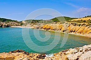 Home Mort Beach in Sitges, Spain