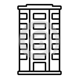 Home multistory building icon outline vector. Real estate