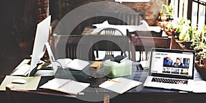 Home Office Design Workspace Room Concept