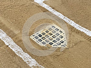 Home Plate and Batter Box