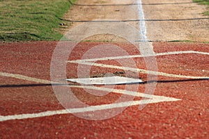 Home Plate at a Park and Rec Field