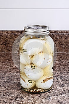 Home Preserved Pickled Eggs photo
