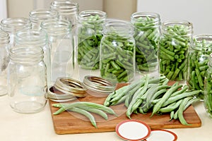 Home Preserving of green beans