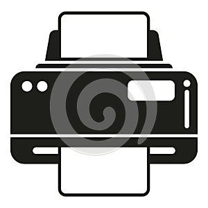 Home printer icon simple vector. Digital print