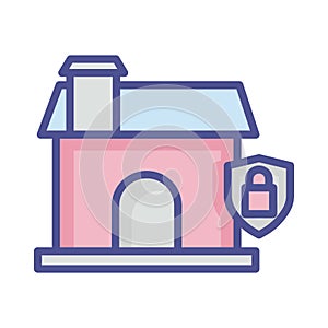 Home protection Isolated Vector icon which can easily modify or edit