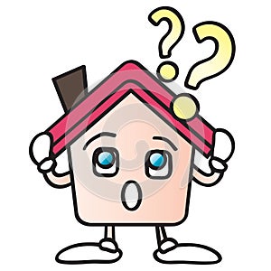 Home question mark cartoon