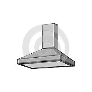 home range hood cartoon vector illustration