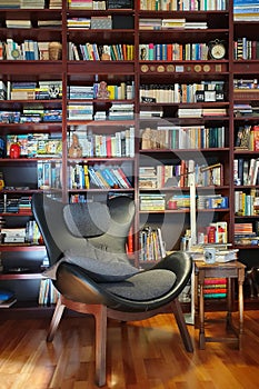 Quiet and comfortable home reading corner