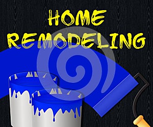 Home Remodeling Displays House Remodeler 3d Illustration