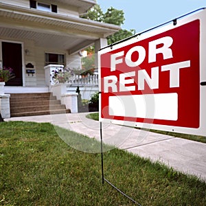 Home For Rent Sign