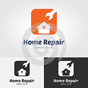 Home Repai rLogo Template. Logo for Home repair shop, Home improvement, Real Estate, Construction, Building.