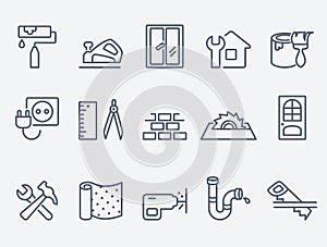 Home repair icons