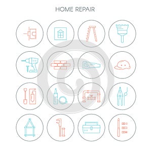 Home repair icons.