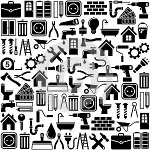 Home repair and tools Icons