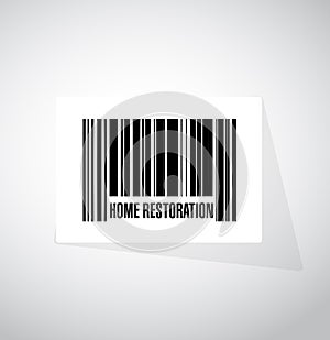 home restoration upc code sign photo