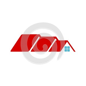 Home roof icon, House Roof Icon Logo on white background