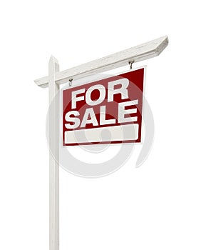 Home For Sale Real Estate Sign with Clipping Path