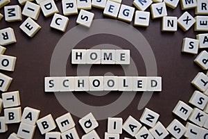 Home Schooled letter tiles photo
