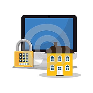 home security computer password padlock