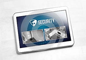 Home security system and application in tablet.