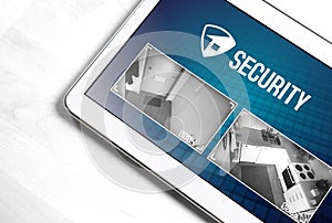 Home security system and application in tablet.