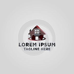 Home Security Vector Modern Logo Design Template idea