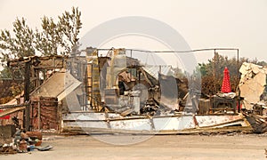 Home severely damaged in Carr fire Redding California