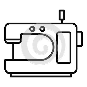 Home sew machine icon, outline style