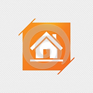 Home sign icon. Main page button. Navigation.