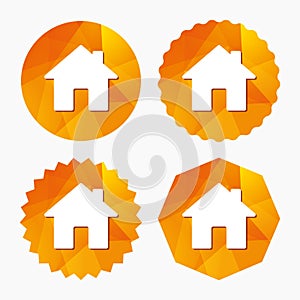 Home sign icon. Main page button. Navigation.