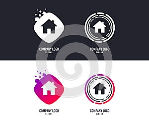 Home sign icon. Main page button. Navigation. Vector
