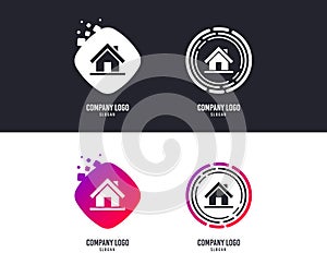 Home sign icon. Main page button. Navigation. Vector