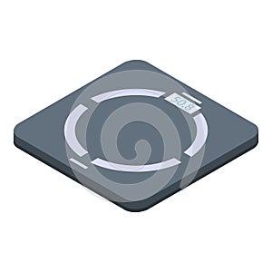 Home smart scales icon, isometric style