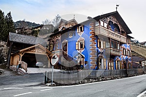 Home of the South Tyrol. Ortisei, Italy.