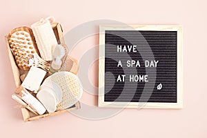 Home spa day idea. Eco friendly organic reusable self care accessories.