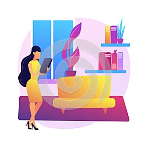 Home staging abstract concept vector illustration.