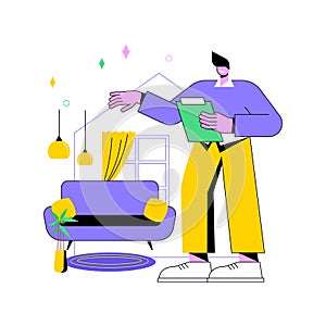 Home staging abstract concept vector illustration.