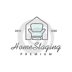 Home staging Property design logo,home interior,sofa,Furniture Maintenance Vector Template