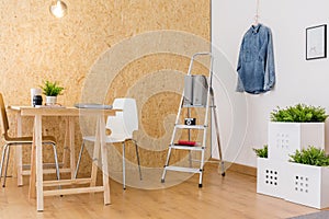 Home studio of enterprising person