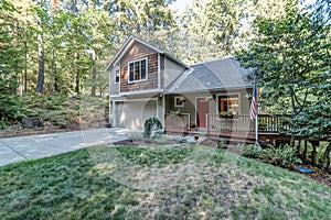 Home surrounded by trees