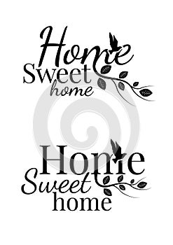 Home Sweet Home, Wall Decals, Wording Design photo