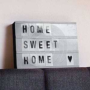 Home sweet home decoration sign cozy house