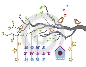 Home sweet home moving-in new house greeting card