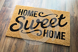 Home Sweet Home Welcome Mat On Floor