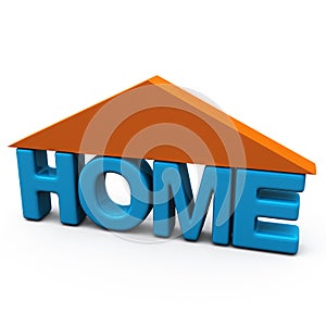 Home symbol, 3d