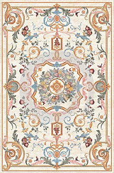 Home Textile Carpet Bathmat and Rug design pattern with distressed texture and effect